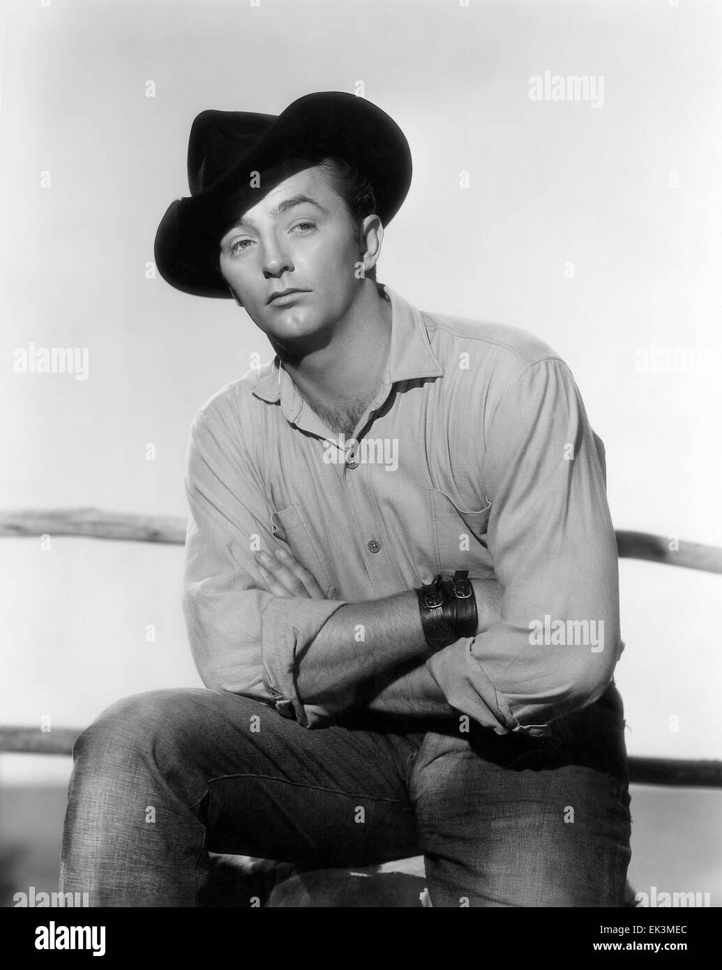 Robert Mitchum, Portrait, sur-ensemble de le film "poursuivi" 1947 Banque D'Images