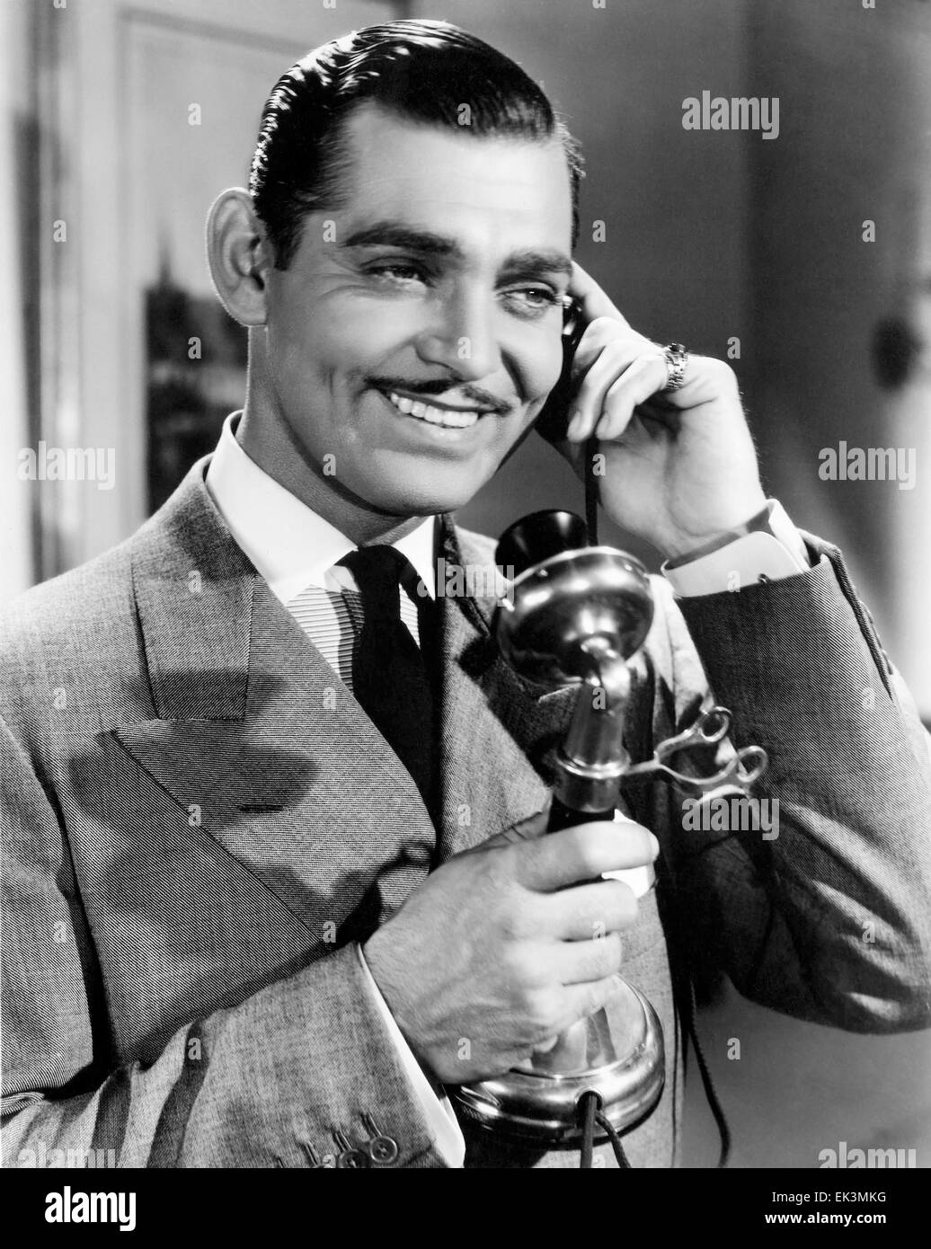 Clark Gable, sur-ensemble du film 'Femme Vs. Secrétaire', 1936 Banque D'Images