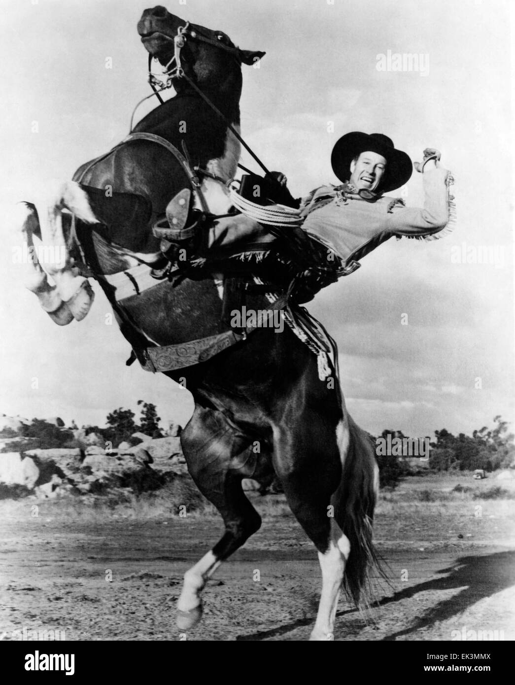 Bill Elliott, Portrait de cheval, circa 1940 Banque D'Images