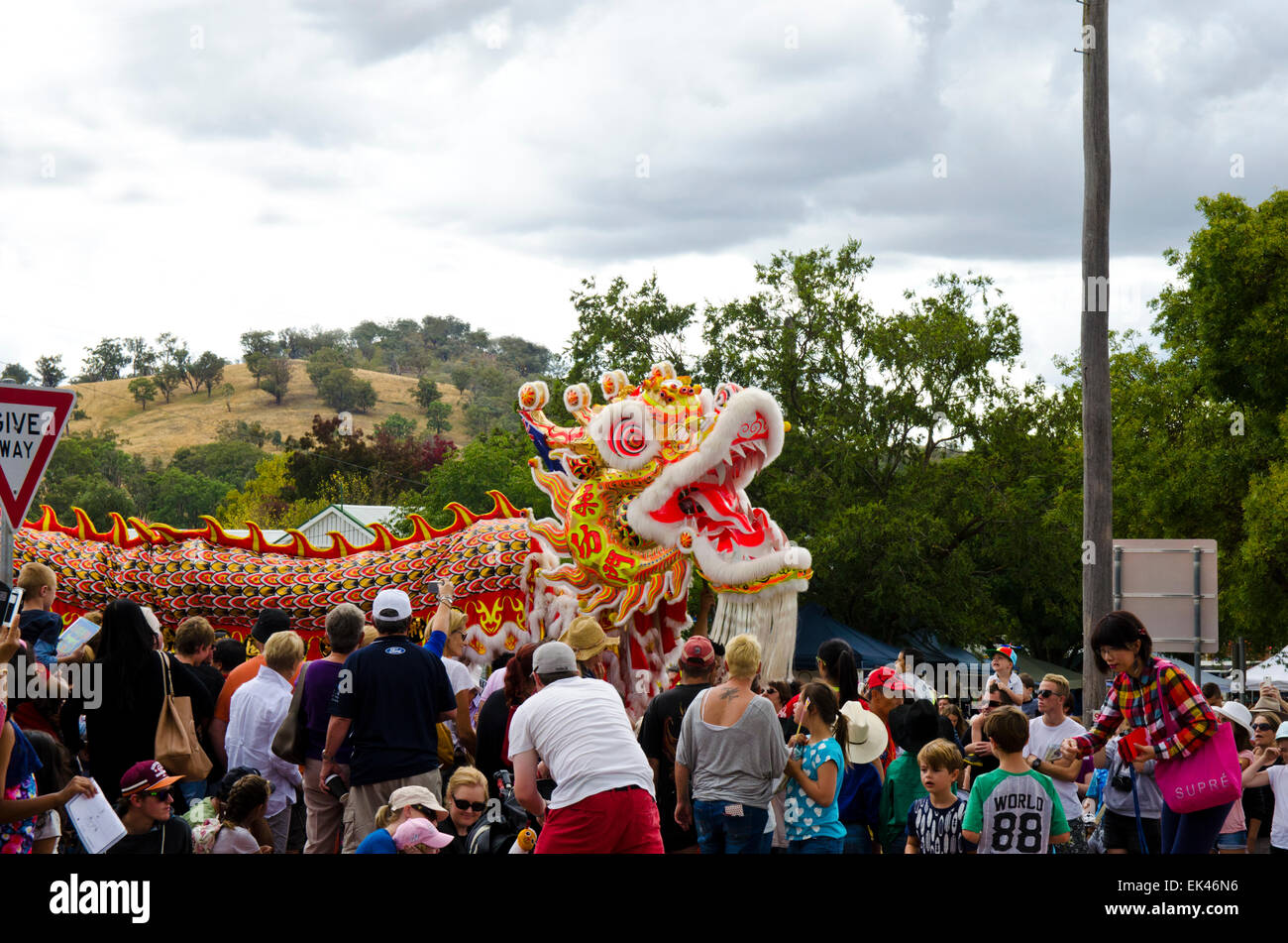 Nundle Australie Go for Gold Festival chinois Banque D'Images