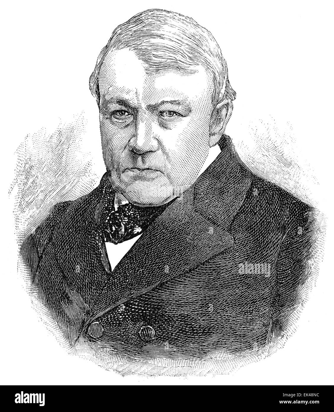 Christian Friedrich Schönbein, 1799 - 1868, un chimiste germano-suisse, Banque D'Images