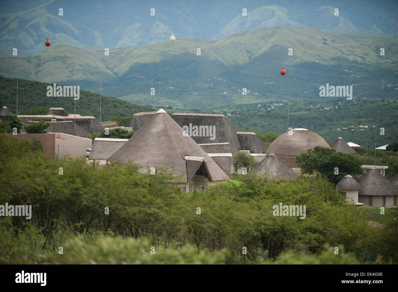 Le président Zuma's homestead, Nkandla, KZN Banque D'Images