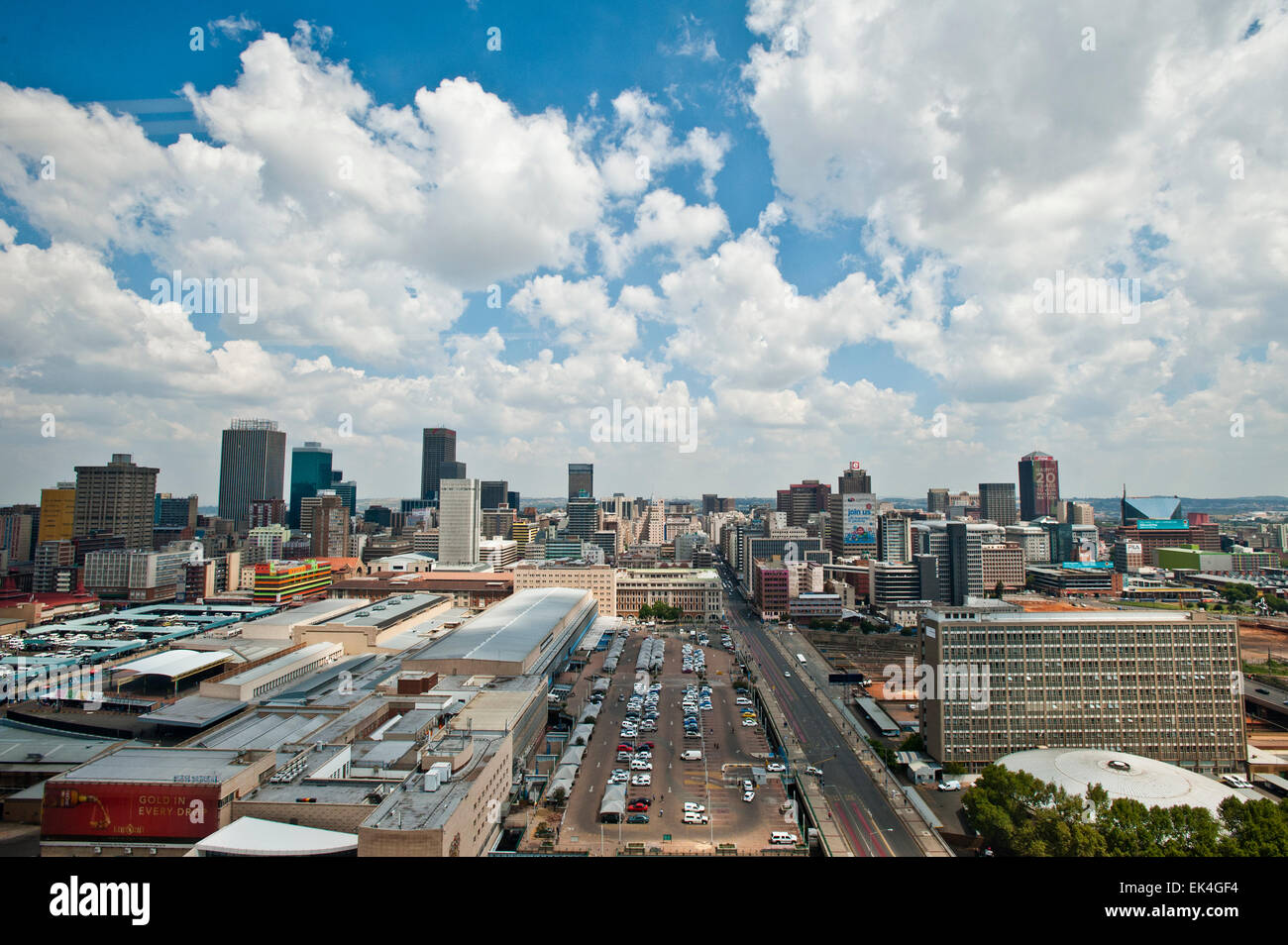 Une vue de la ville de Johannesburg. Sky line bel verasamy pic vue sur la ville de Johannesburg sky line. Pic : Delwyn Verasamy / Mail&Guardian Banque D'Images