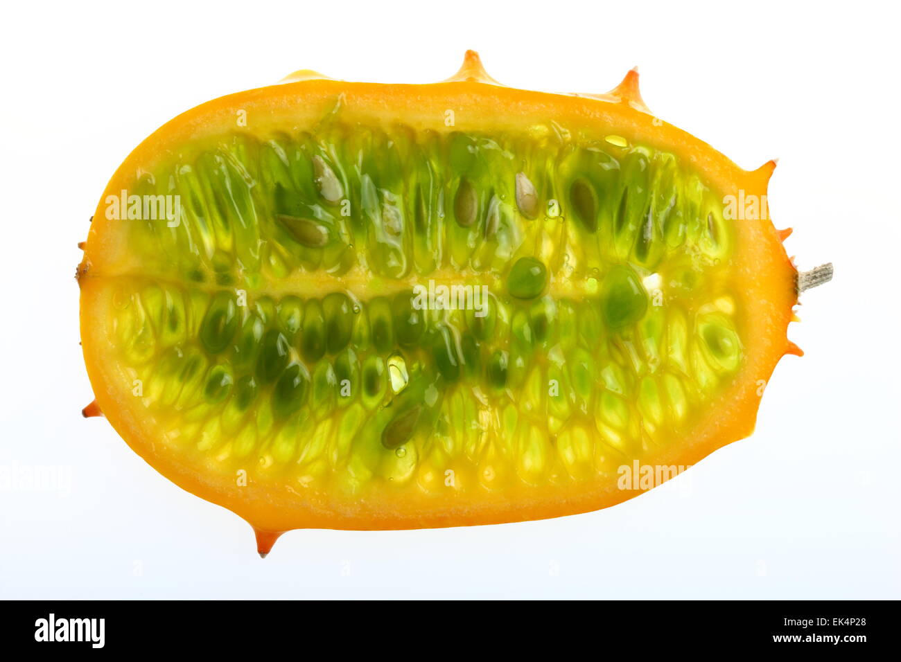 Kiwano fruit melon à cornes, concombre, corne, corne de melon, Cucumis metuliferus Banque D'Images