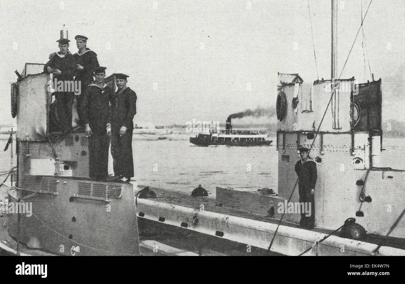 La tourelle de commandement de sous-marins allemands - La Première Guerre mondiale, vers 1916 Banque D'Images