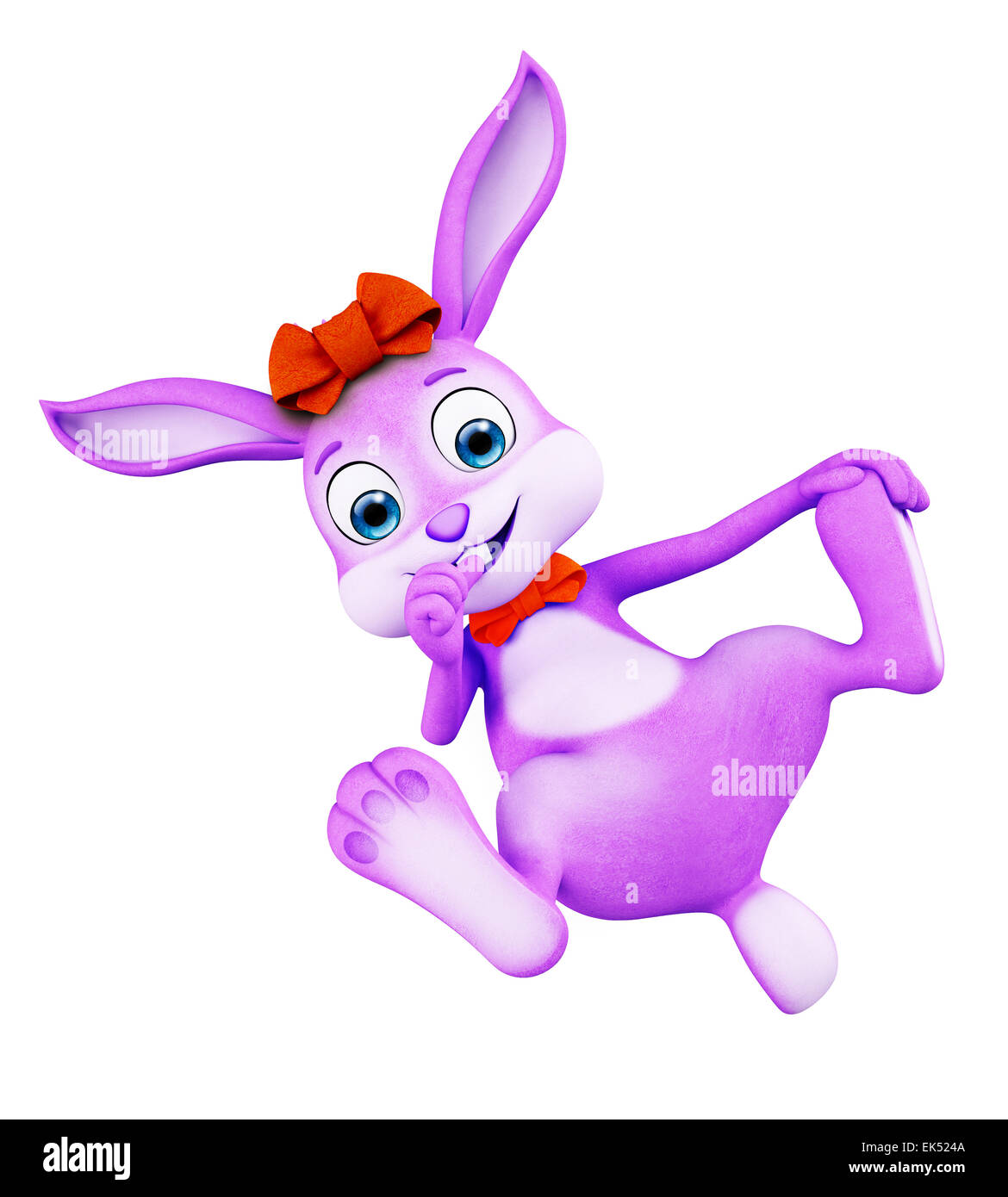 3d illustration d'Easter Bunny funny pose Banque D'Images