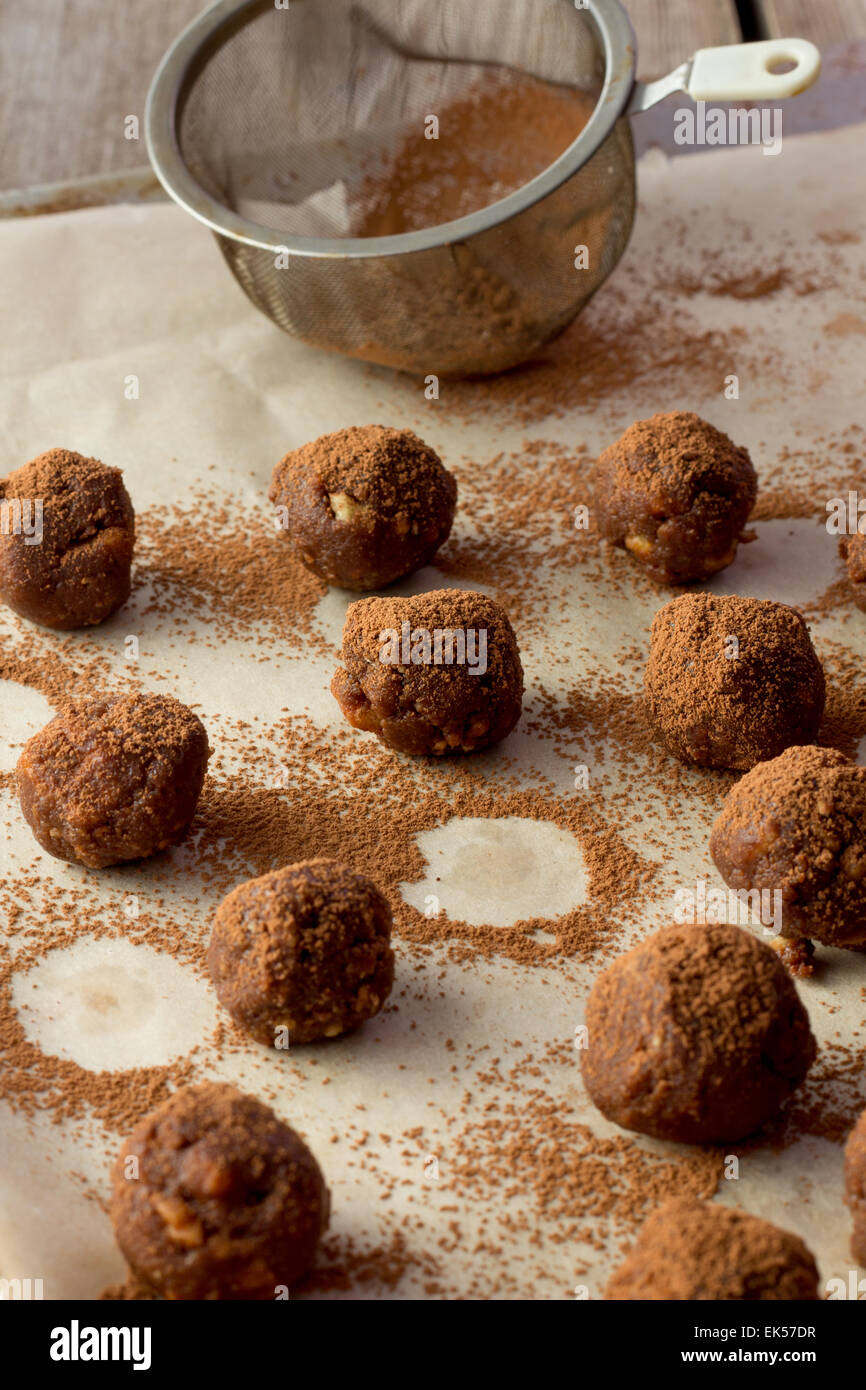 Maison fruffle oh Shot vertical boules Banque D'Images