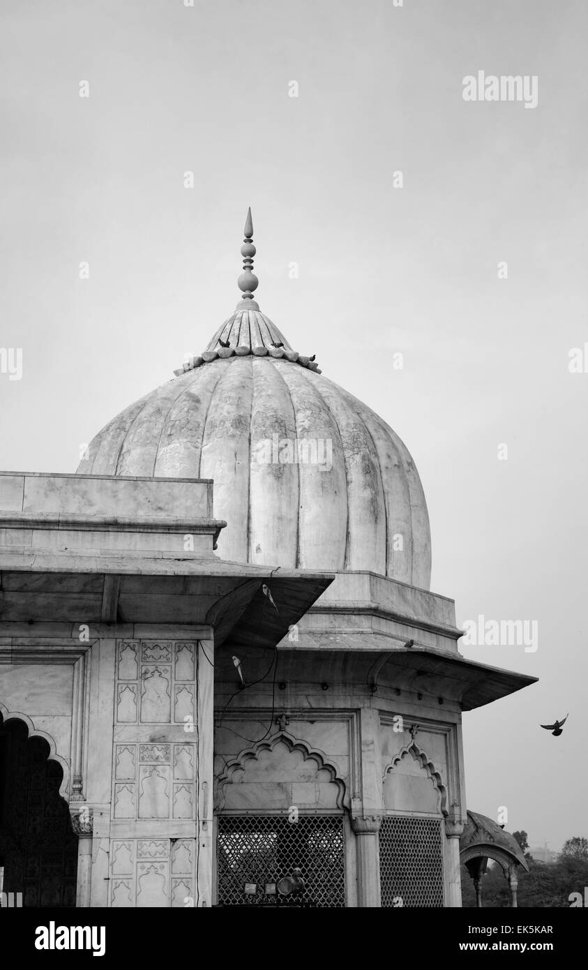 L'Inde, Delhi, le Fort Rouge, Diwan-I-AM, sur les rives de la rivière Yamuna, le fort a été construit par Shahjahan comme la citadelle de New Delhi Banque D'Images