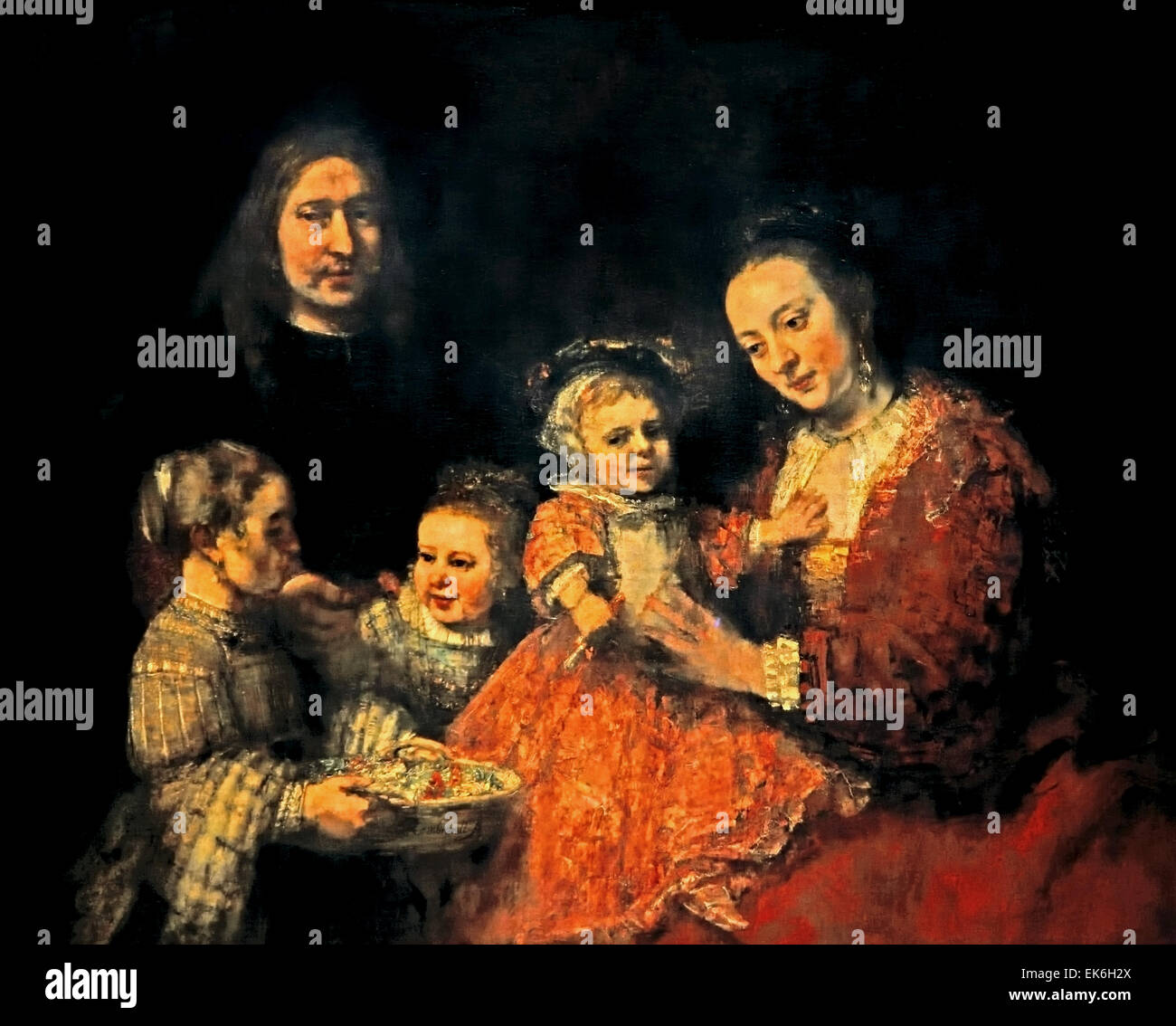 Portrait de famille 1665 Rembrandt Harmenszoon van Rijn1606-1669 Pays-Bas Néerlandais Banque D'Images