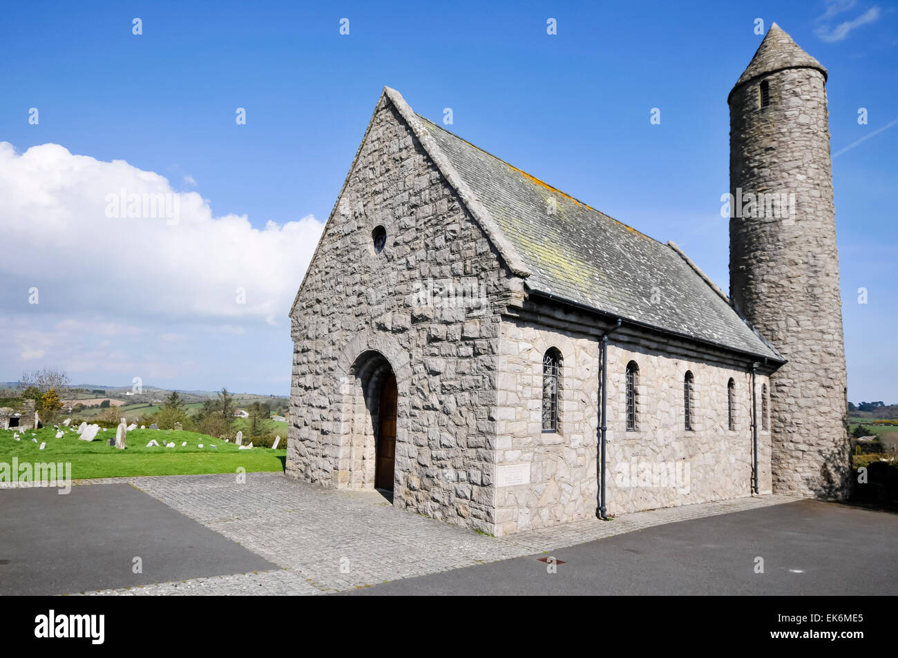 Saül Église, Downpatrick (Irlande du Nord, à l'origine fondée par Saint Patrick en 432 AD. Banque D'Images