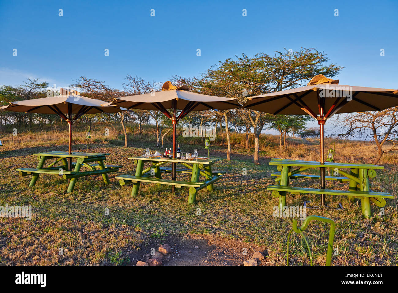 Mantana Tented Camp, parc national du lac Mburo, Ouganda, Afrique du Sud Banque D'Images