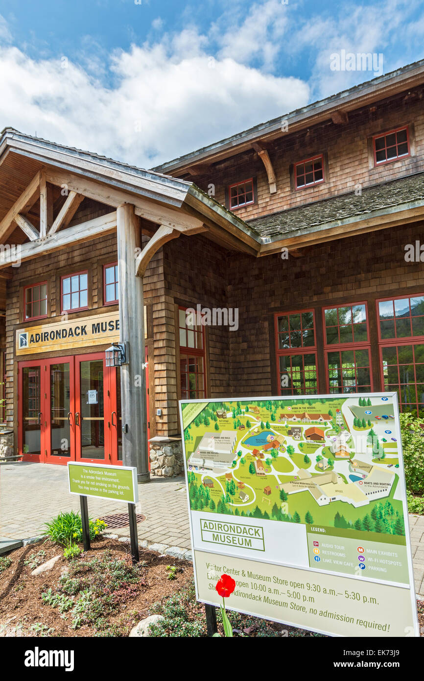 New York, Adirondack Park, Blue Mountain Lake, Adirondack Museum Banque D'Images