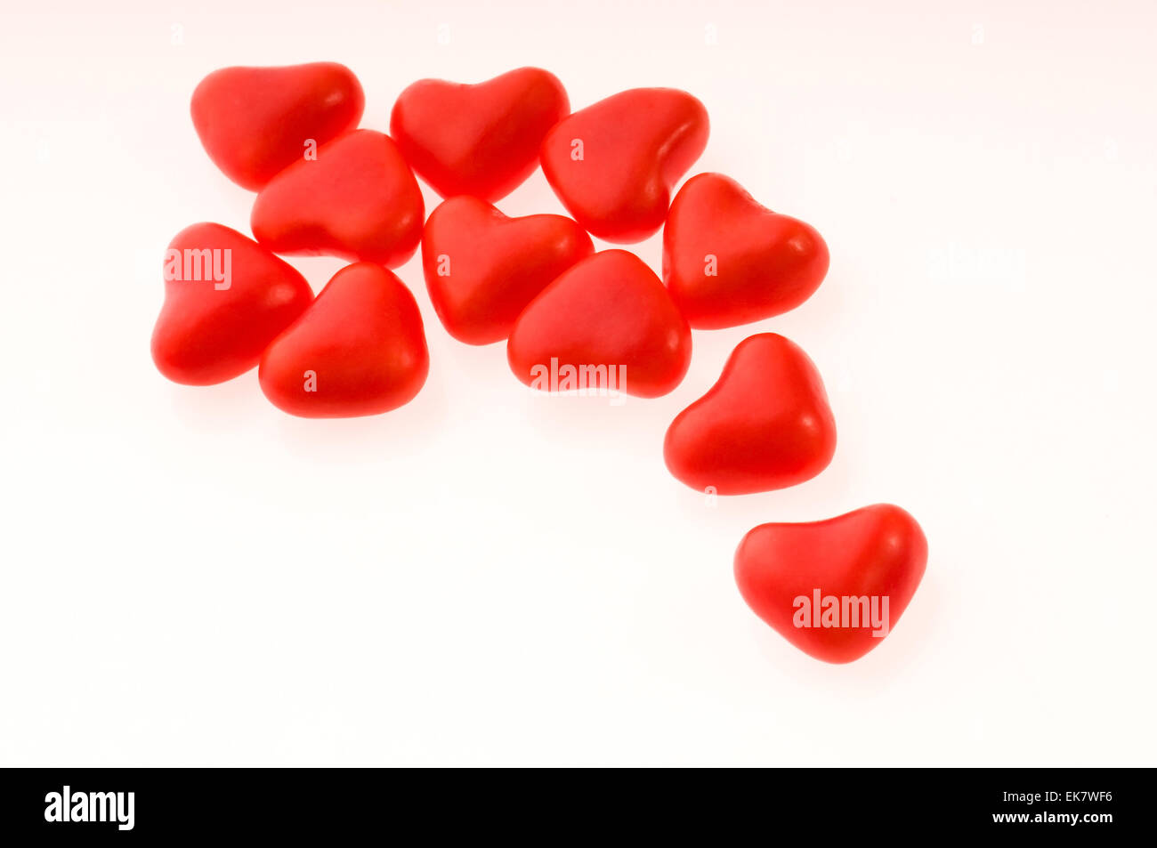 Des bonbons en forme de coeur Banque D'Images