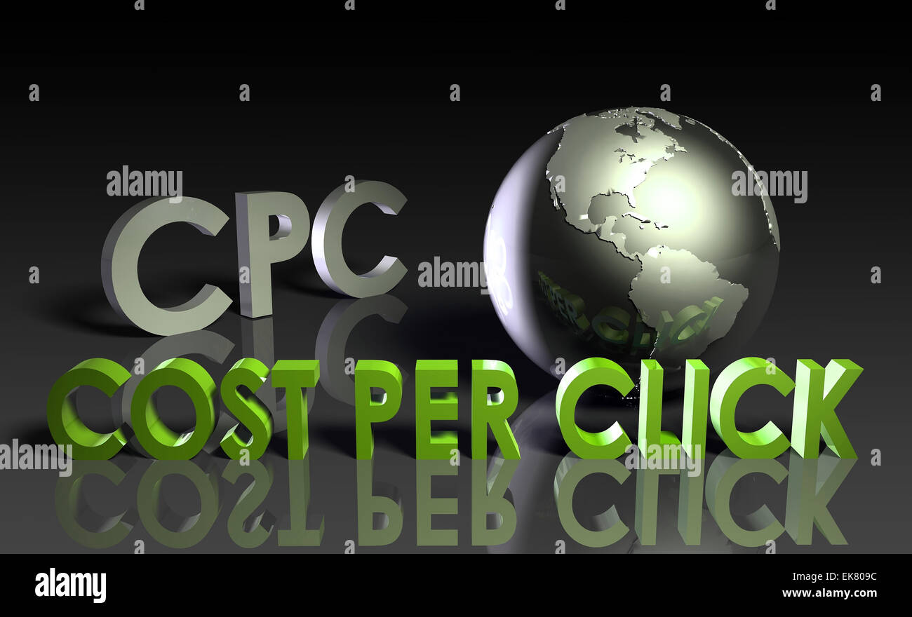 Coût par clic Banque D'Images