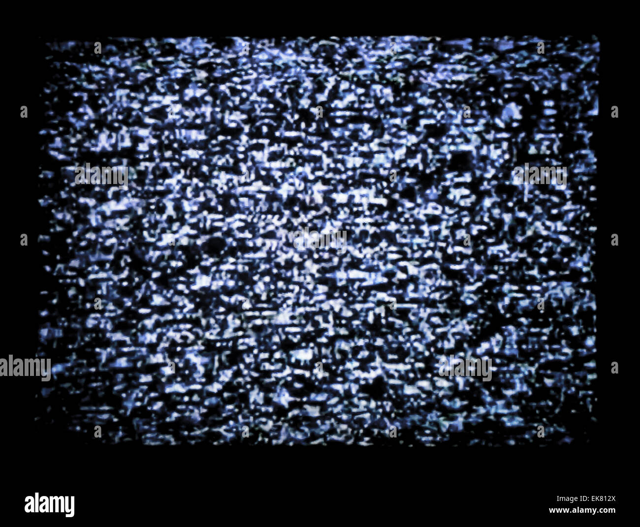 TV statique Banque D'Images