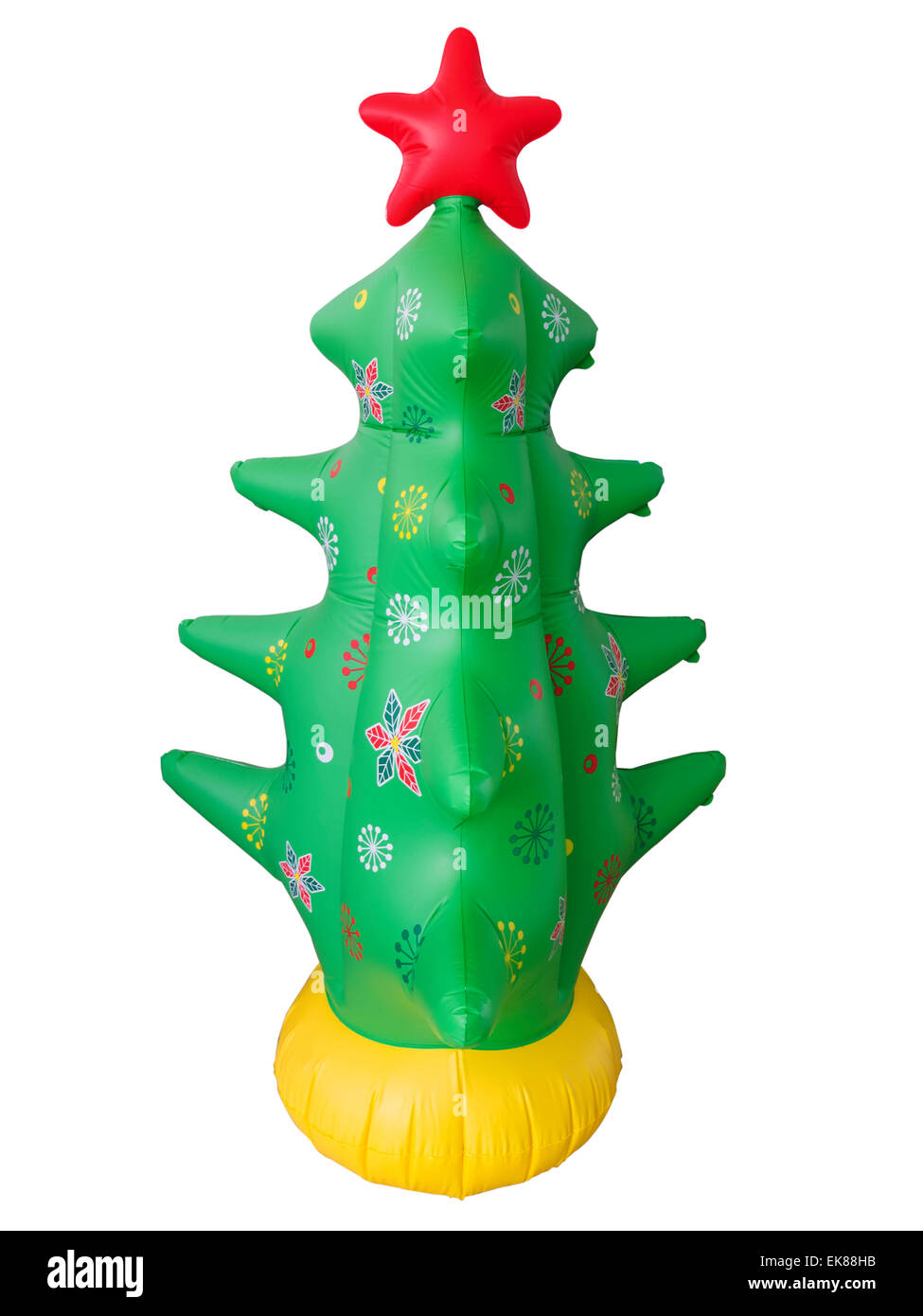 En caoutchouc gonflables faux arbre de Noël Banque D'Images