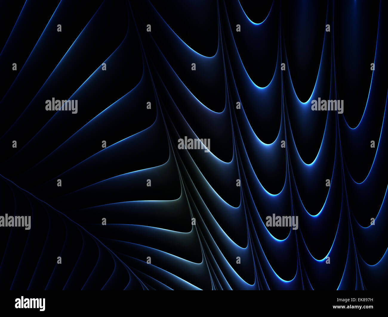 Ondulée sombre Banque D'Images
