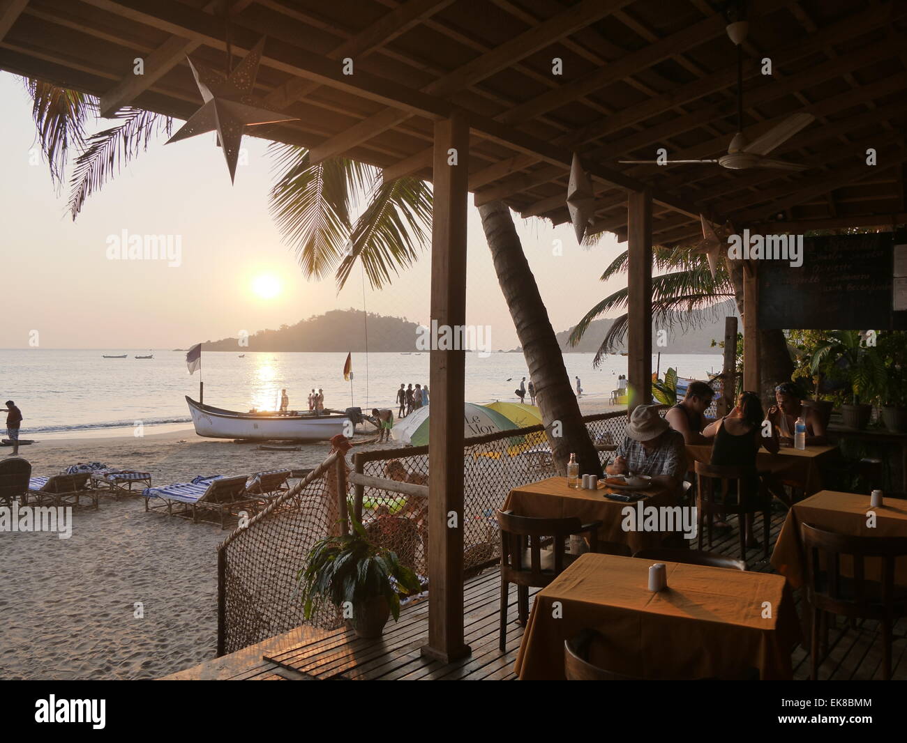 Ciaran's place bar de plage plage de Palolem à Goa en Inde Banque D'Images