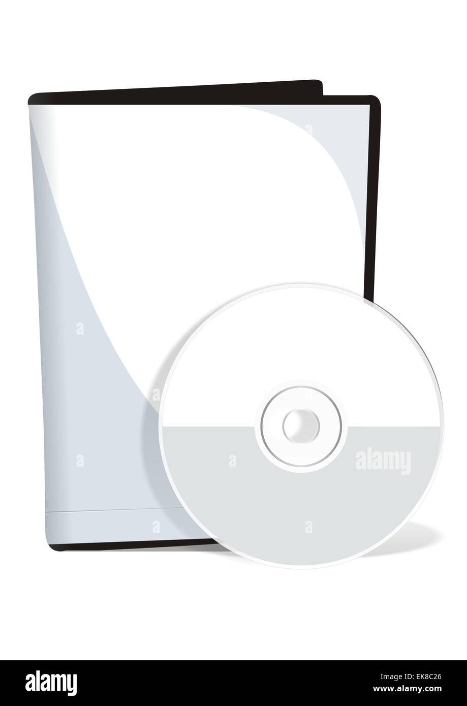 Couvrir et dvd disque Banque D'Images