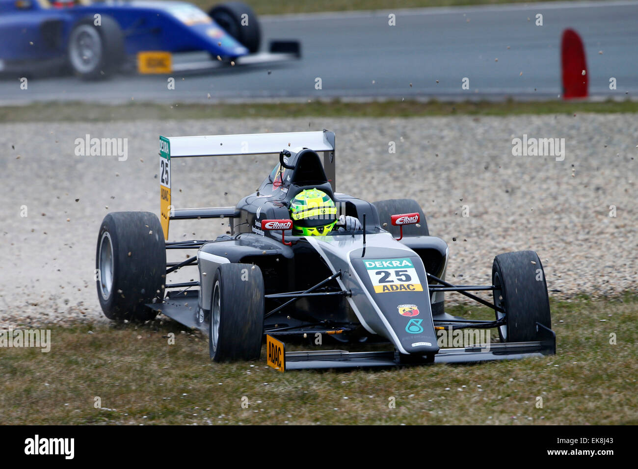 Oschersleben, Allemagne. Le 08 Avr, 2015. Sport Automobile : Formule 4 Oschersleben tests ADAC, Mick Schumacher (GER, Van Amersfoort Racing) : dpa Crédit photo alliance/Alamy Live News Banque D'Images