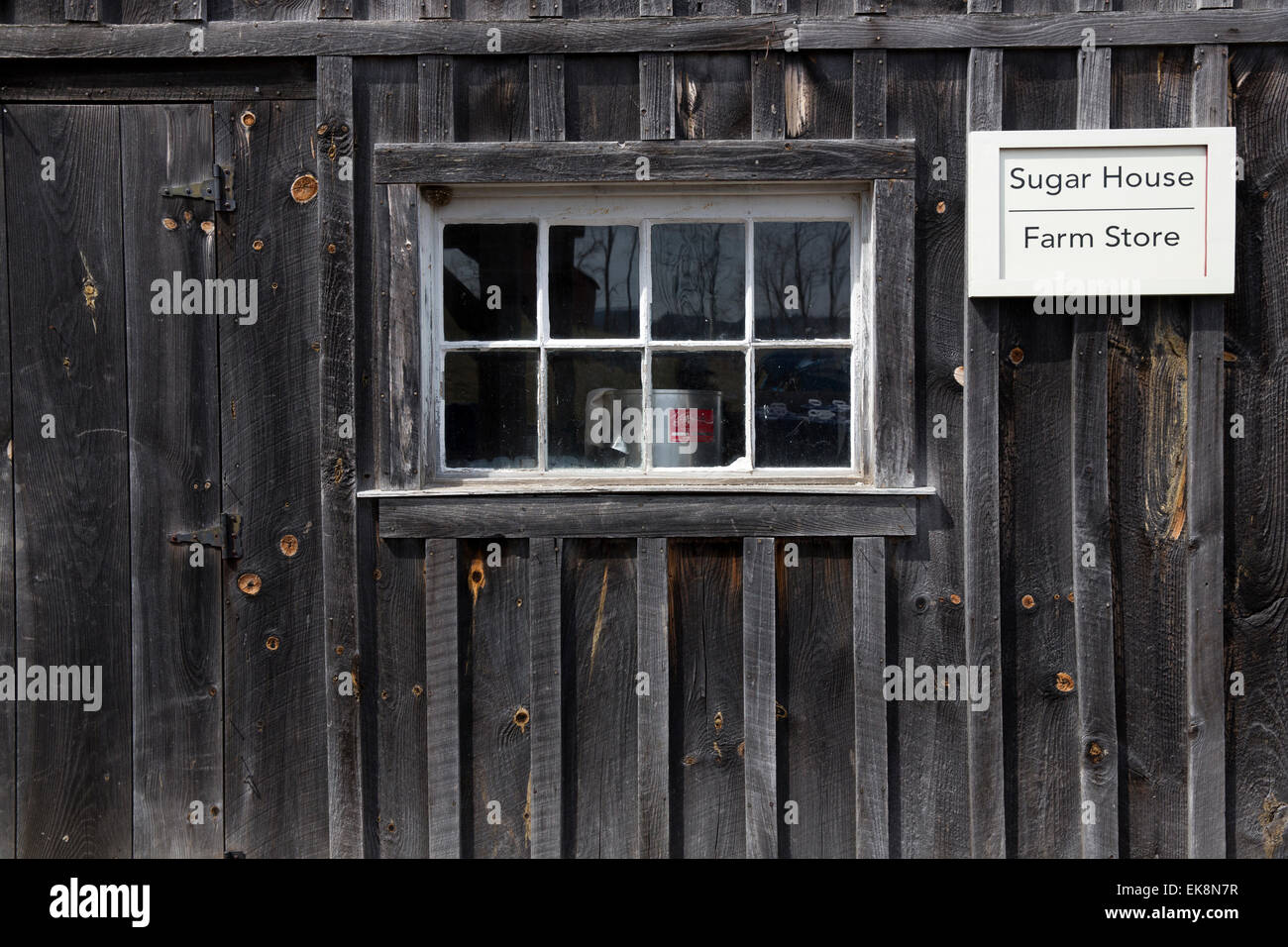 Maison de sucre d'érable, Northfield, Massachusetts, USA Banque D'Images