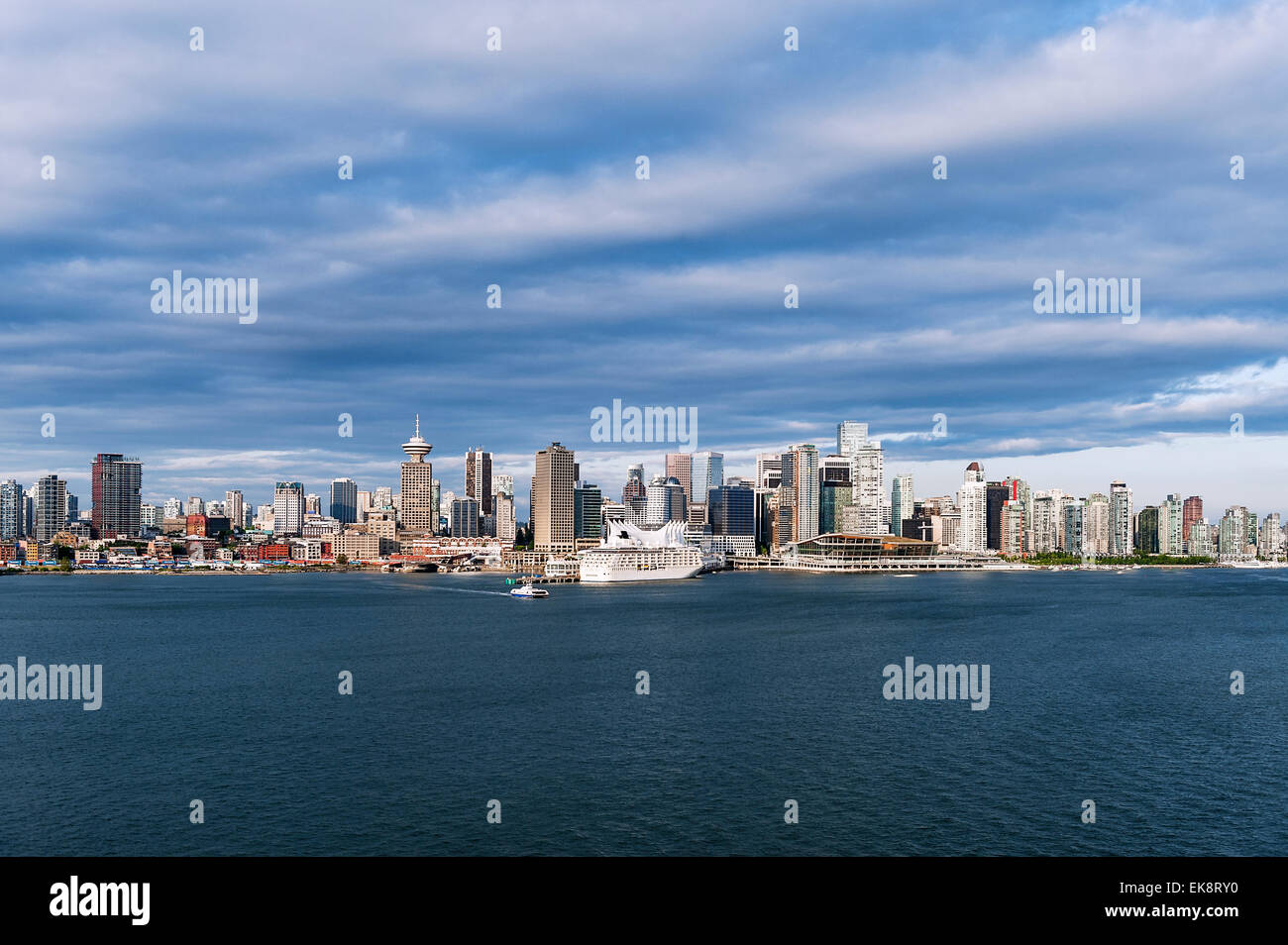 Sur la ville de Vancouver, Colombie-Britannique, Canada Banque D'Images