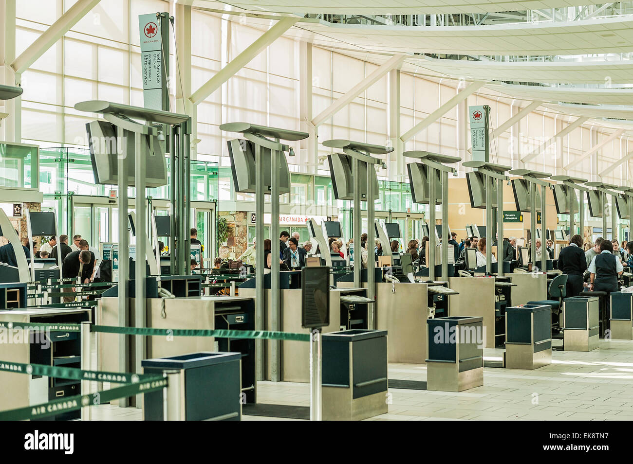 L'aéroport international de Vancouver, Vancouver, Colombie-Britannique, Canada Banque D'Images