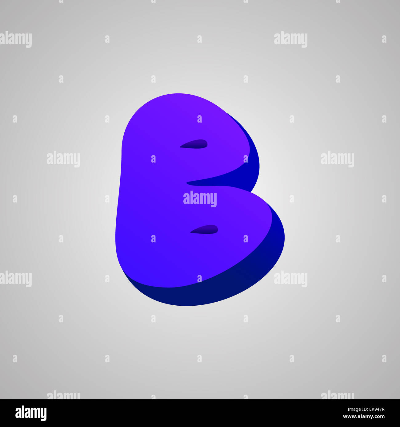 Lettre B. Vector style bande dessinée font. EPS10 Banque D'Images