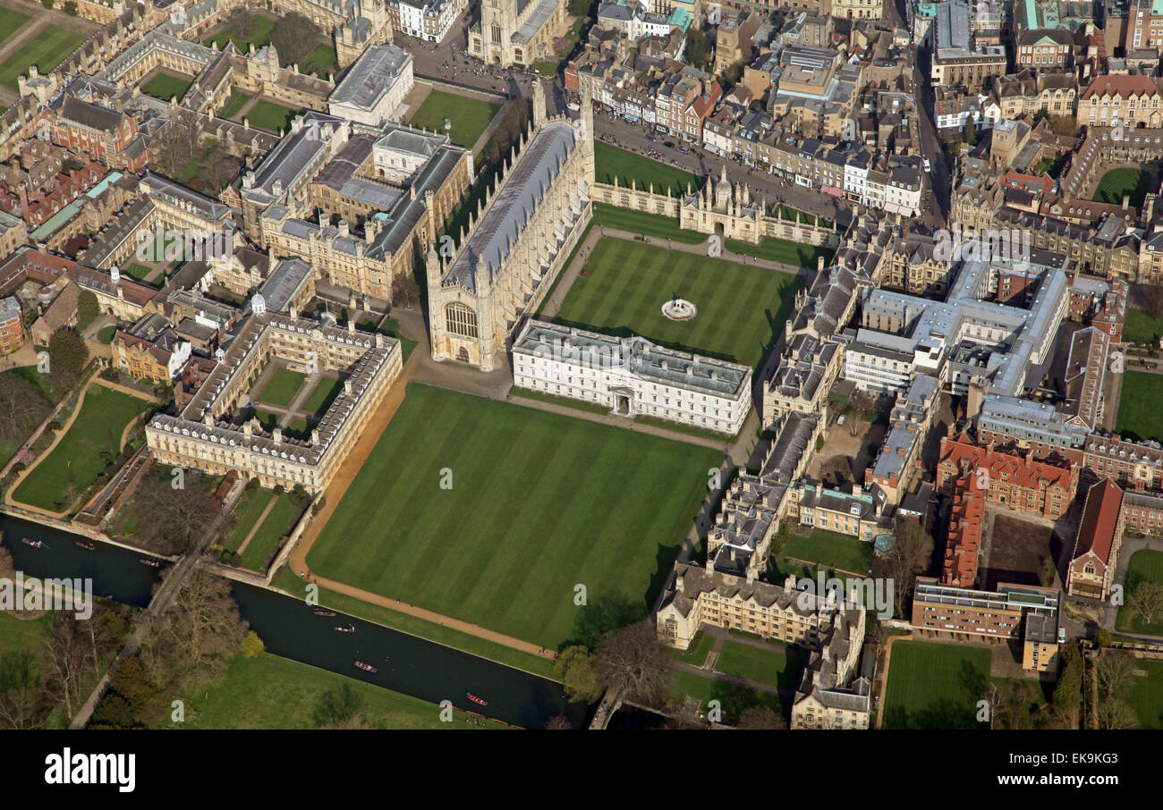 Vue aérienne de la ville de Cambridge, Royaume-Uni Banque D'Images