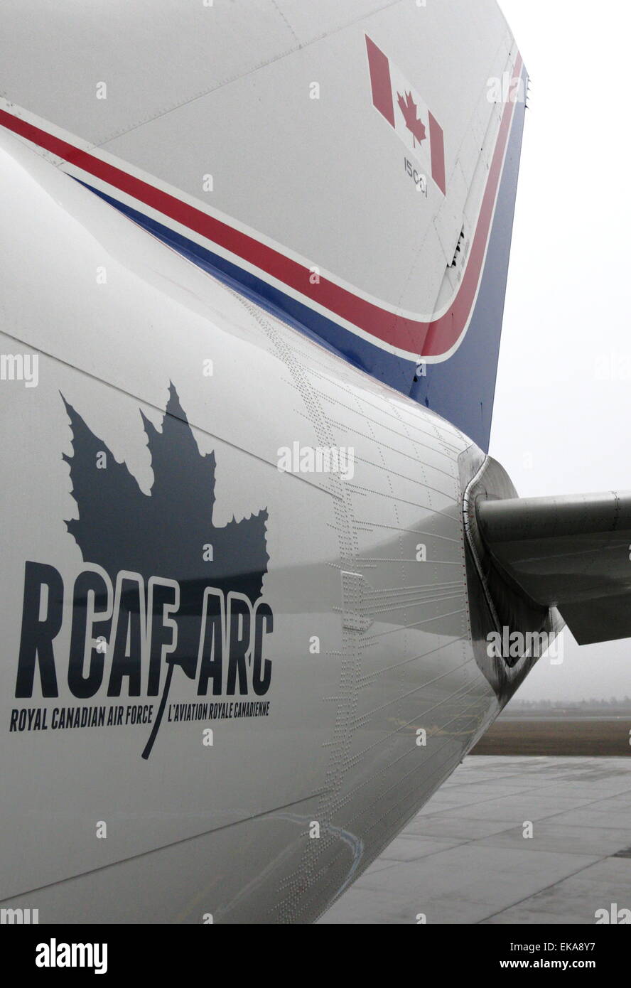 L'ARC-ARC logo sur un côté de l'Airbus A310 CC-150 Polaris, ARC 01, le gouvernement du Canada avion VIP Banque D'Images