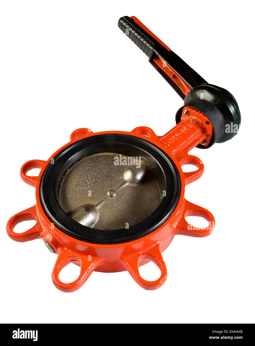 L'ouverture de la commande à levier les conduites d'eau industrielle Banque D'Images