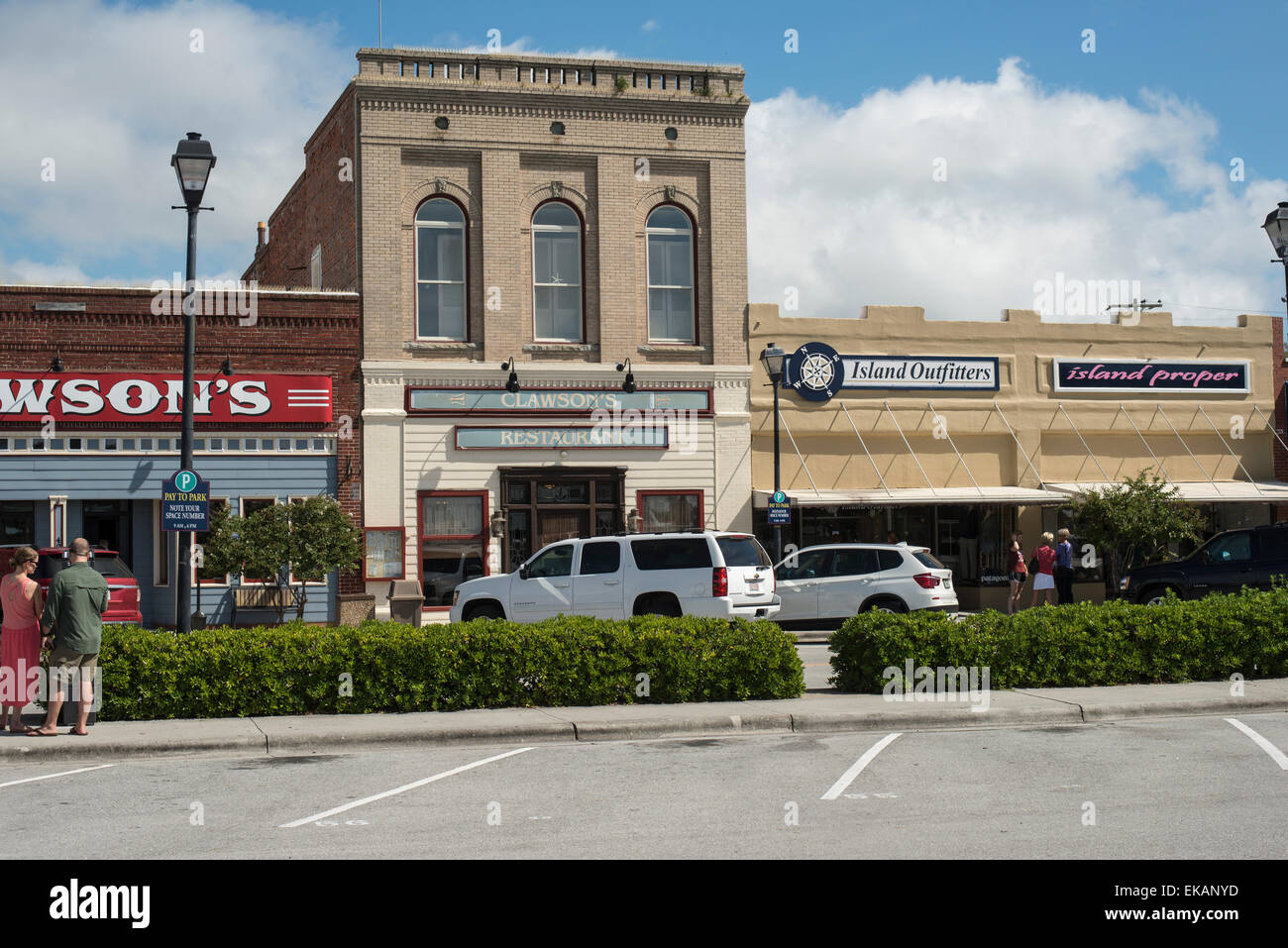 Maisons Historiques,sites , Beaufort, Caroline du Nord,Carteret Comté,rue principale Banque D'Images