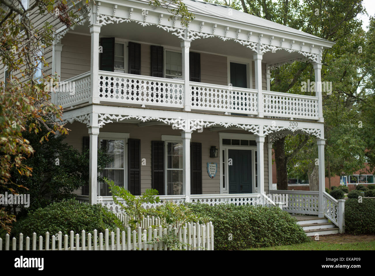 Maisons Historiques,sites , Beaufort, Caroline du Nord,Carteret Comté, Banque D'Images