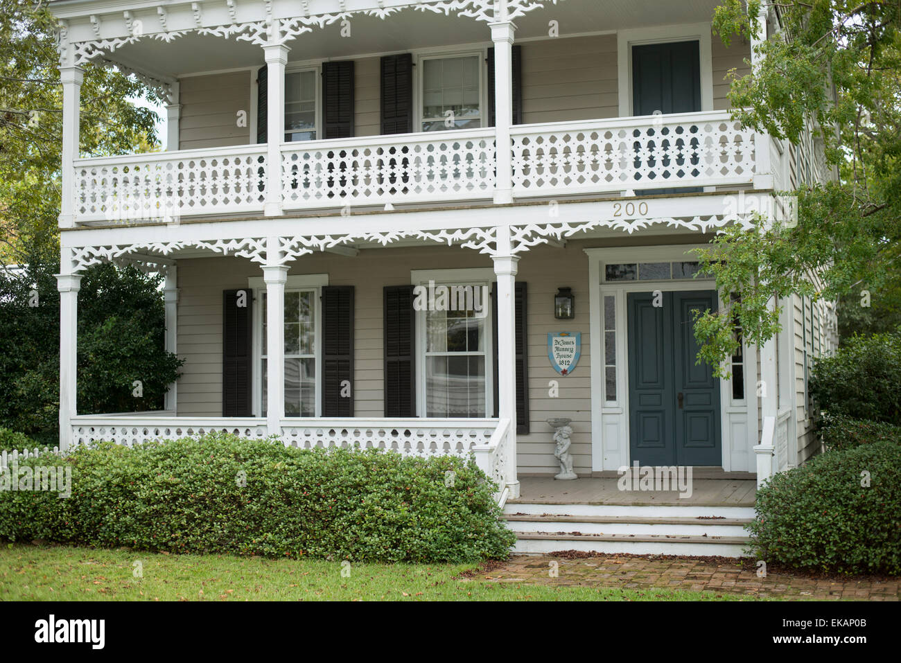 Maisons Historiques,sites , Beaufort, Caroline du Nord,Carteret Comté, Banque D'Images
