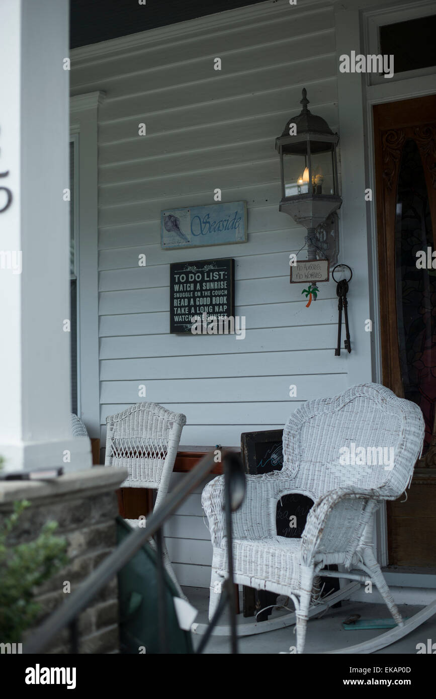 Maisons Historiques,sites , Beaufort, Caroline du Nord,Carteret Comté, Banque D'Images