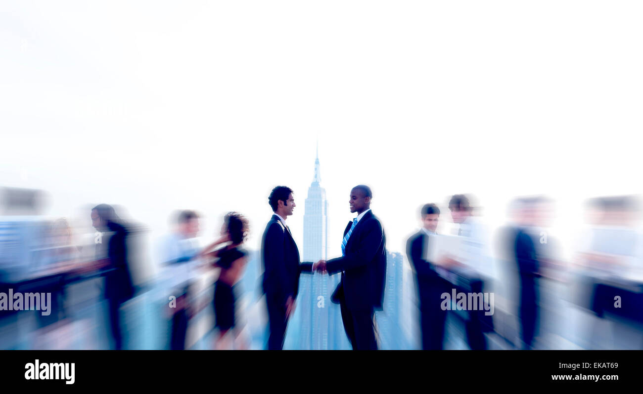 Les gens d'affaires de l'accord amiable Concept Réunion de collaboration Banque D'Images
