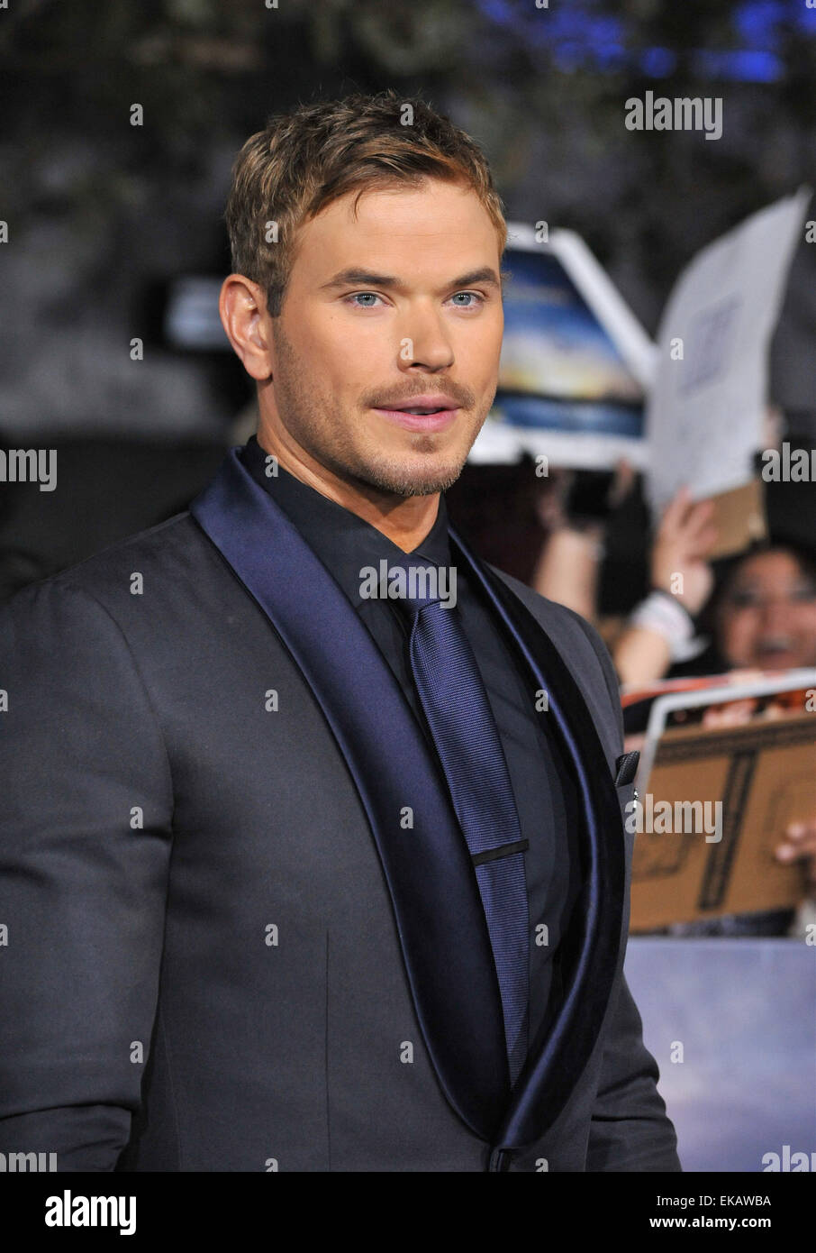 LOS ANGELES, CA - le 12 novembre 2012 : Kellan Lutz lors de la première mondiale de son film "La Saga Twilight : Breaking Dawn - Part 2" lors de la Nokia Theatre la vivre. Banque D'Images