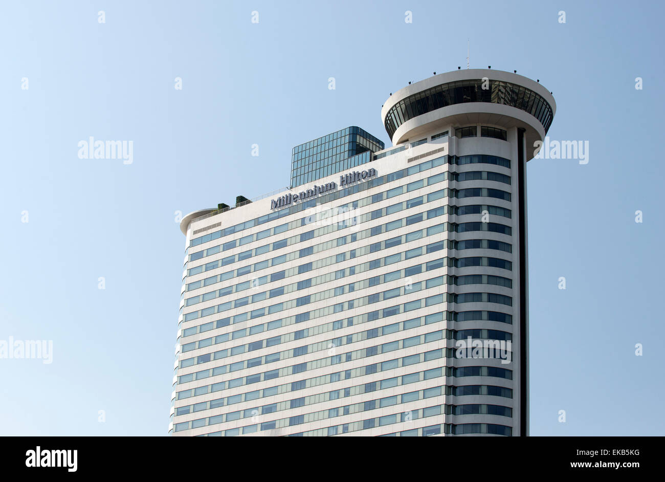 Hôtel Millennium Hilton sur la rivière Chao Phraya Bangkok Thaïlande Banque D'Images