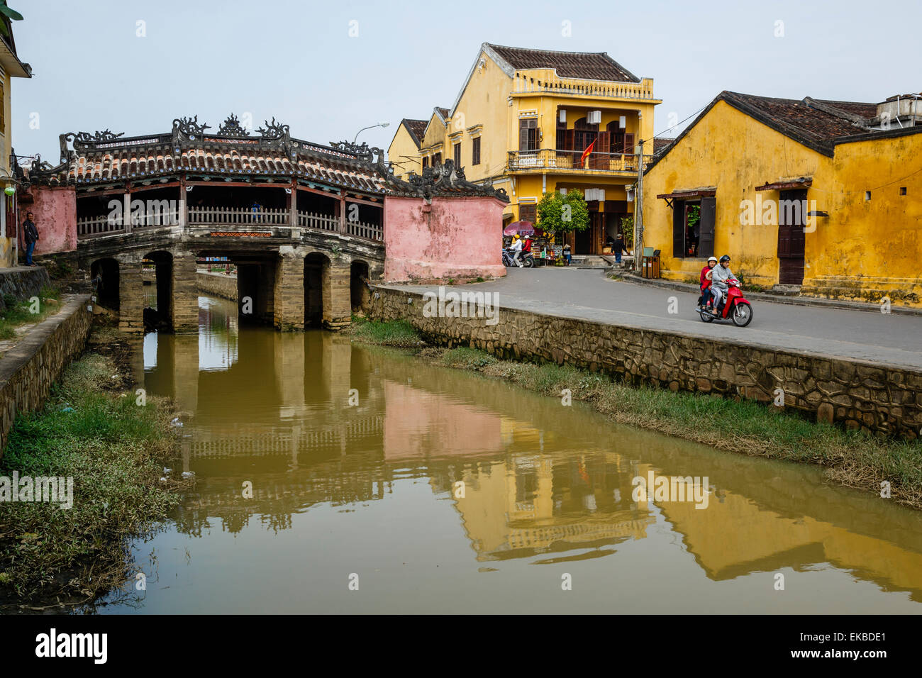 Le pont couvert japonais, Hoi An, site classé au patrimoine mondial, le Vietnam, l'Indochine, l'Asie du Sud-Est, Asie Banque D'Images