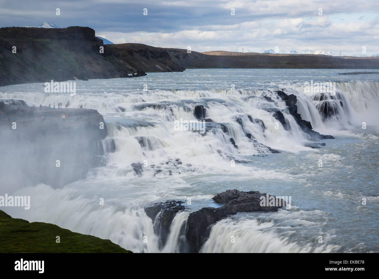Cascade de Gullfoss, cercle d'or, de l'Islande, les régions polaires Banque D'Images