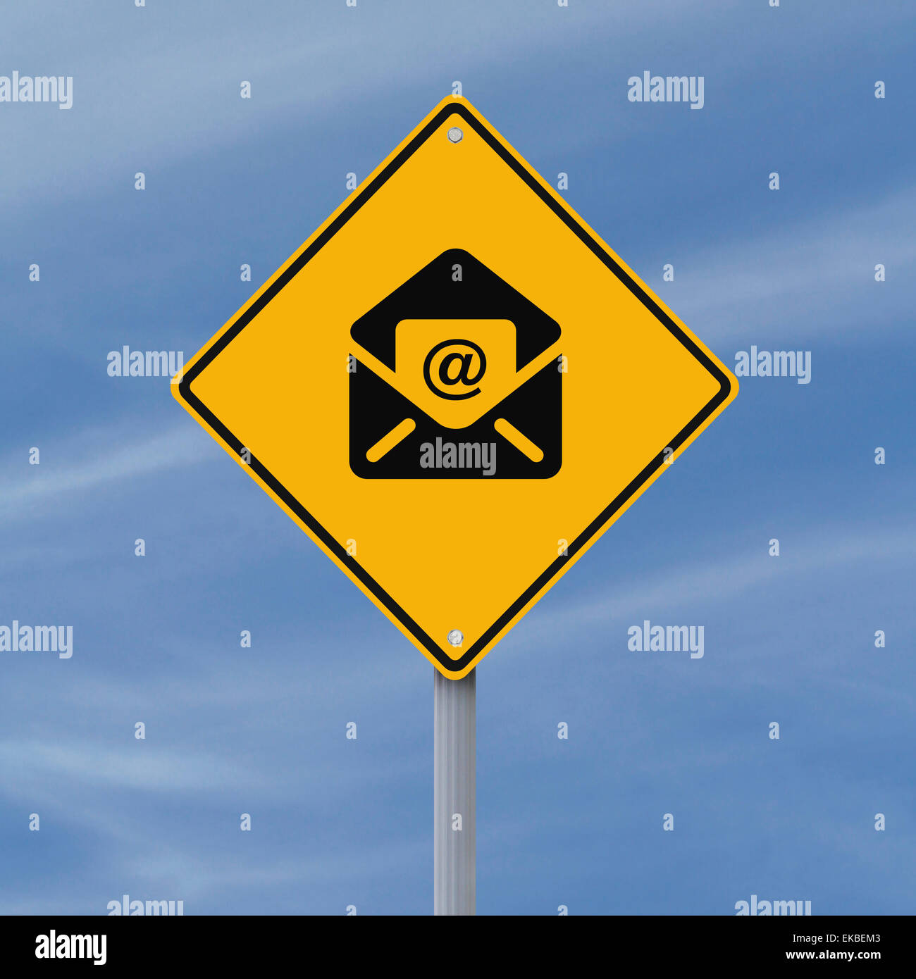 E-mail Road Sign Banque D'Images