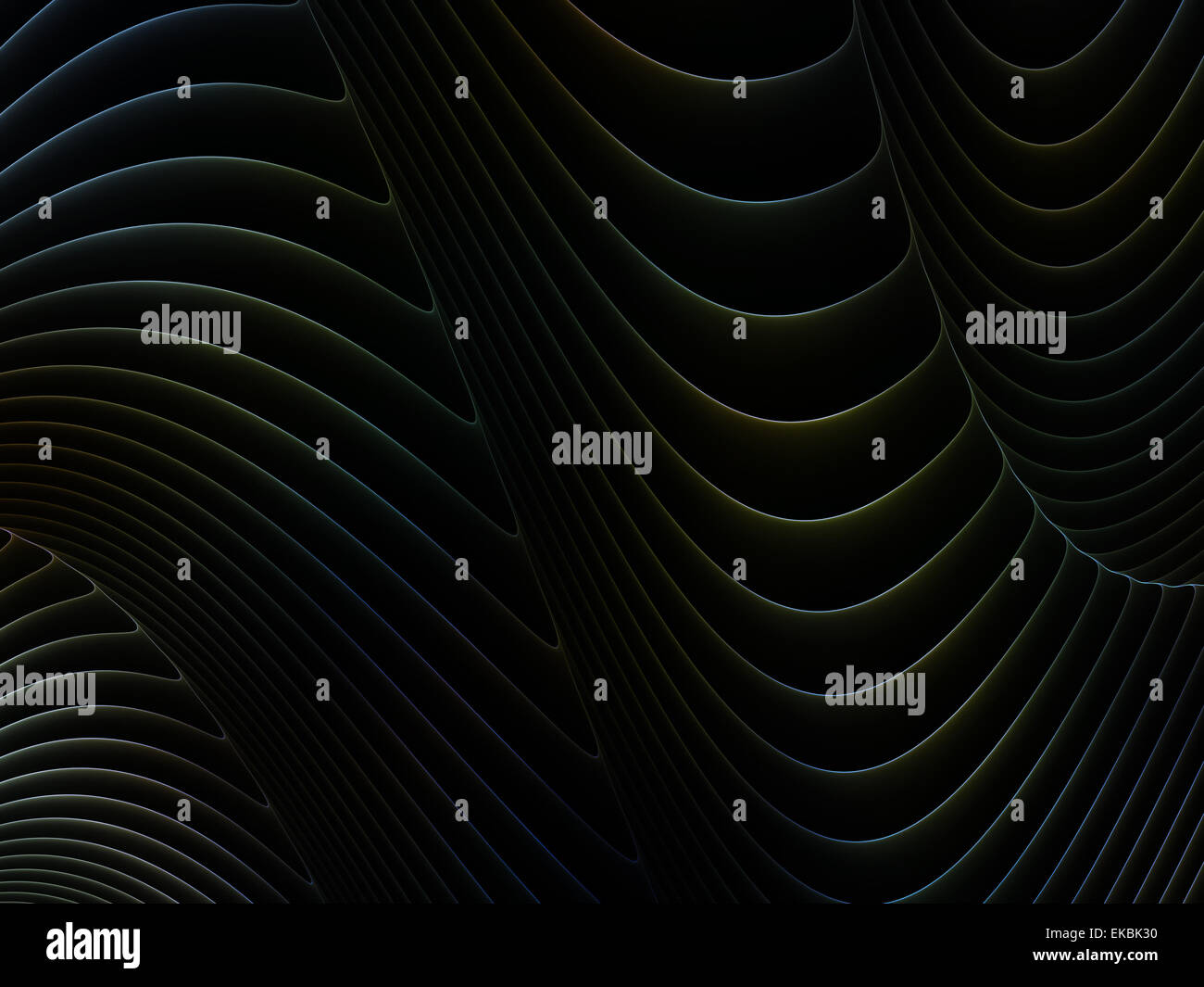 Ondulée sombre Banque D'Images