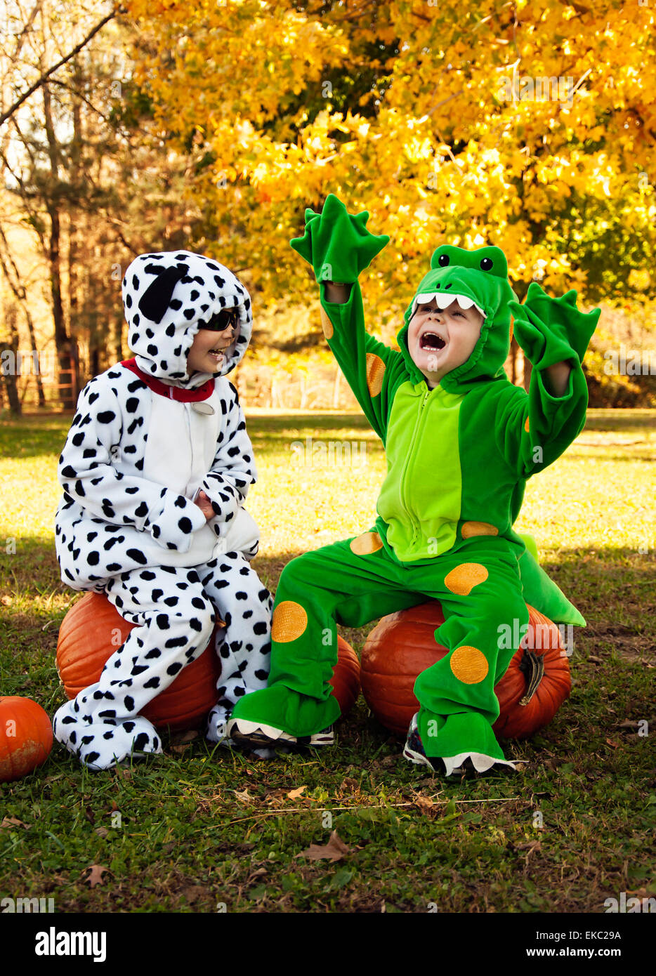 Costume enfant Halloween fun Banque D'Images