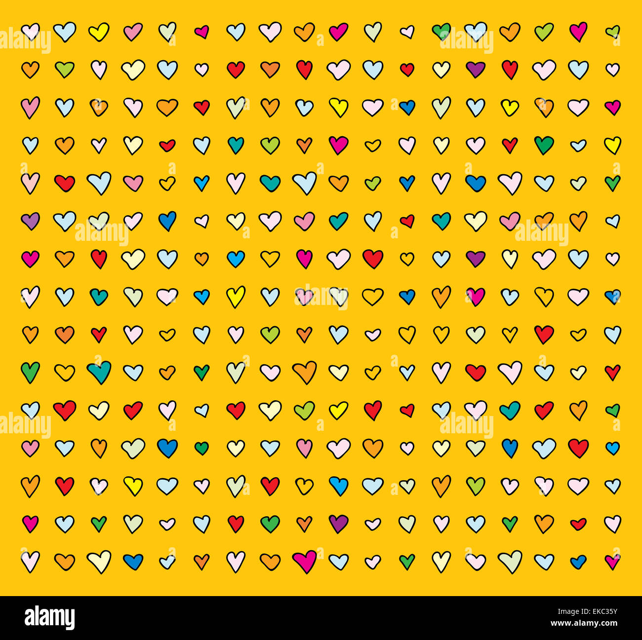 coeurs de modèle Banque D'Images