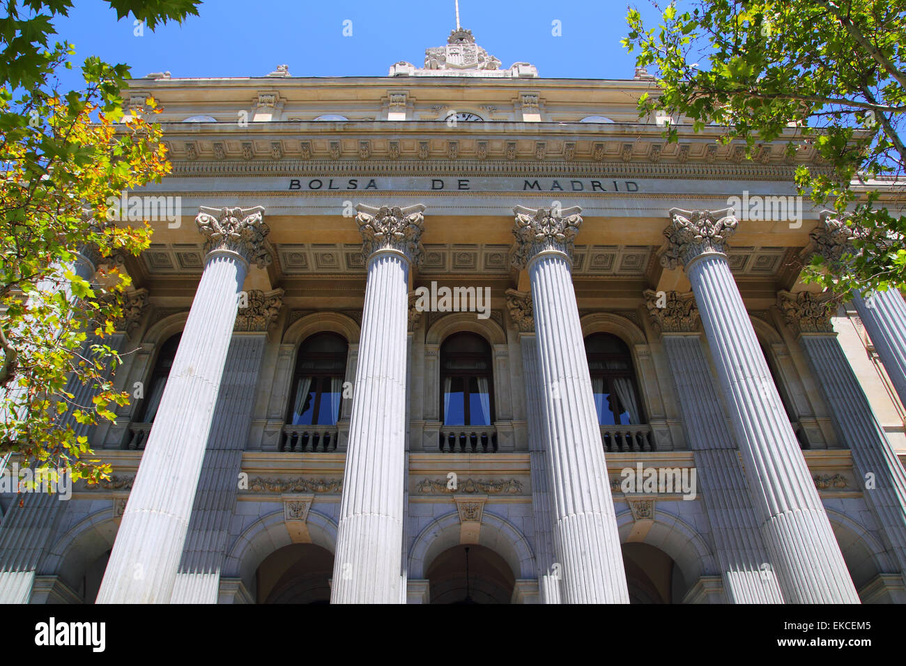 Bolsa de Madrid en Espagne bourse Banque D'Images