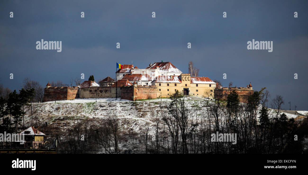 Citadelle de Brasov, Roumanie (Cetăţuia Strajă de pe, Brașov) Banque D'Images