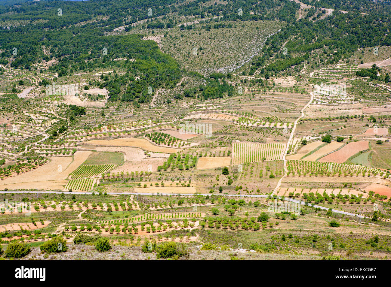 Aras de los Olmos valley à Valence Espagne Banque D'Images