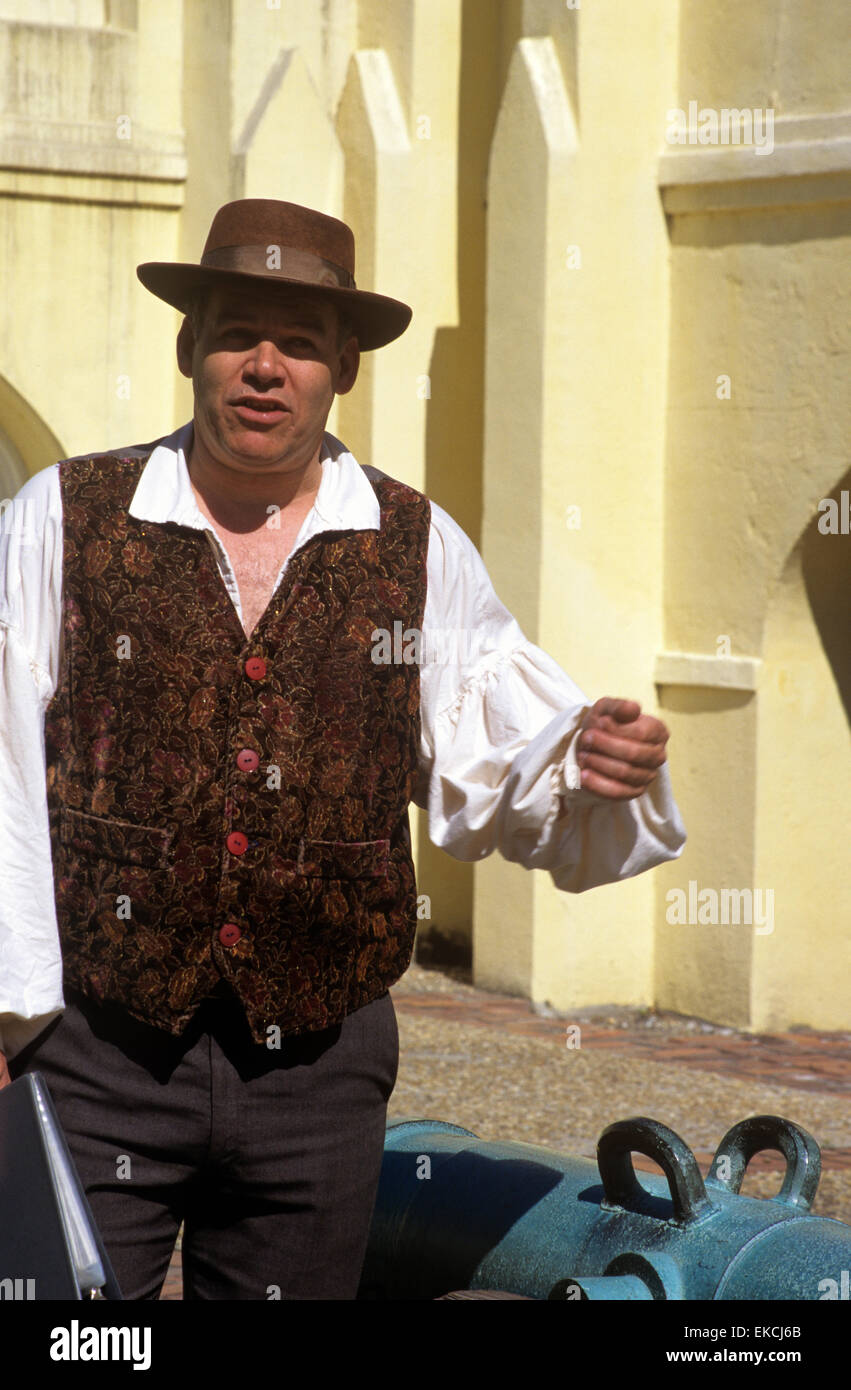 Guide à la Musée de Beaufort, Beaufort, Caroline du Sud, USA. Banque D'Images