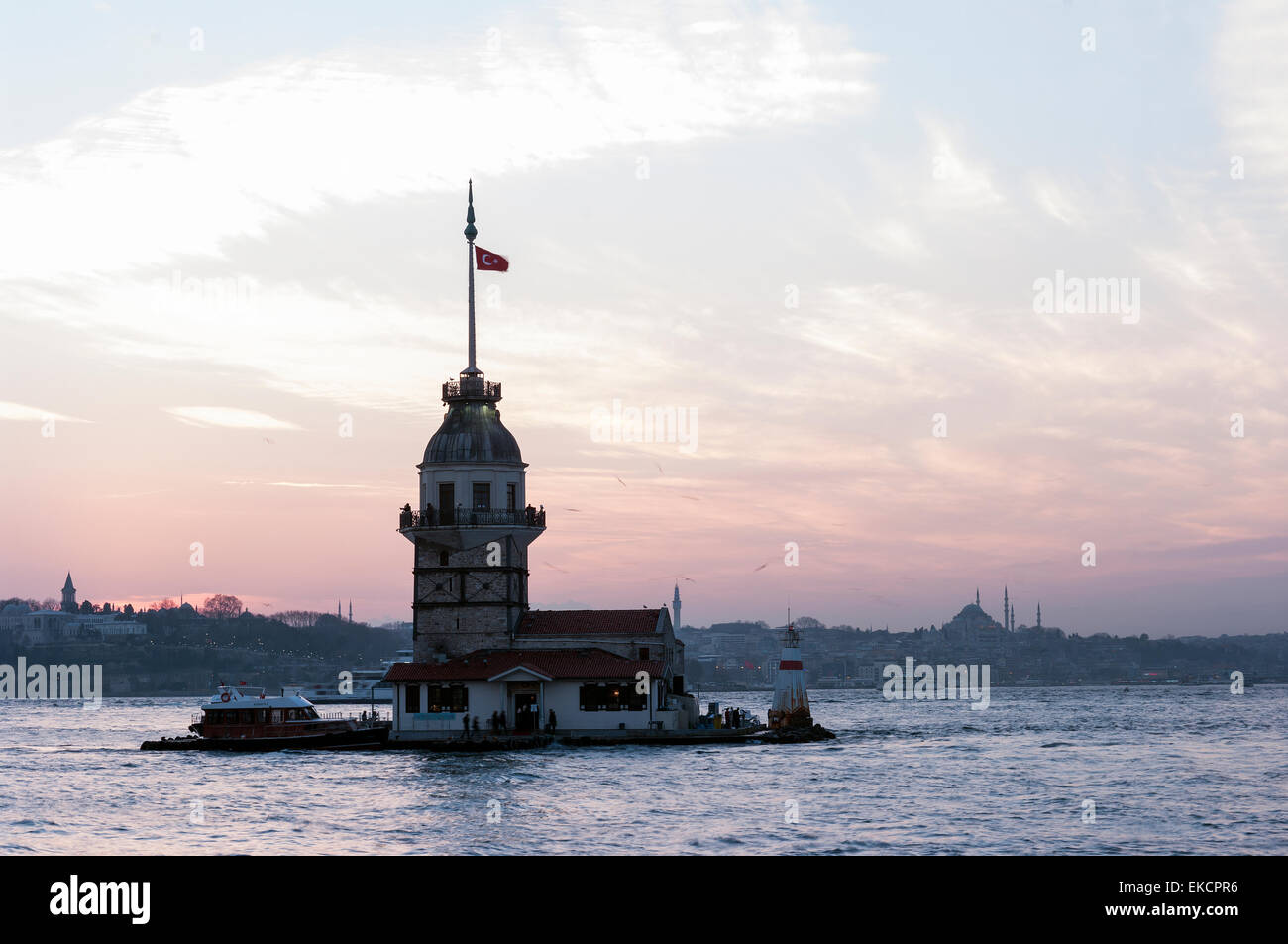Tour de la jeune fille d'Istanbul, Turquie Banque D'Images