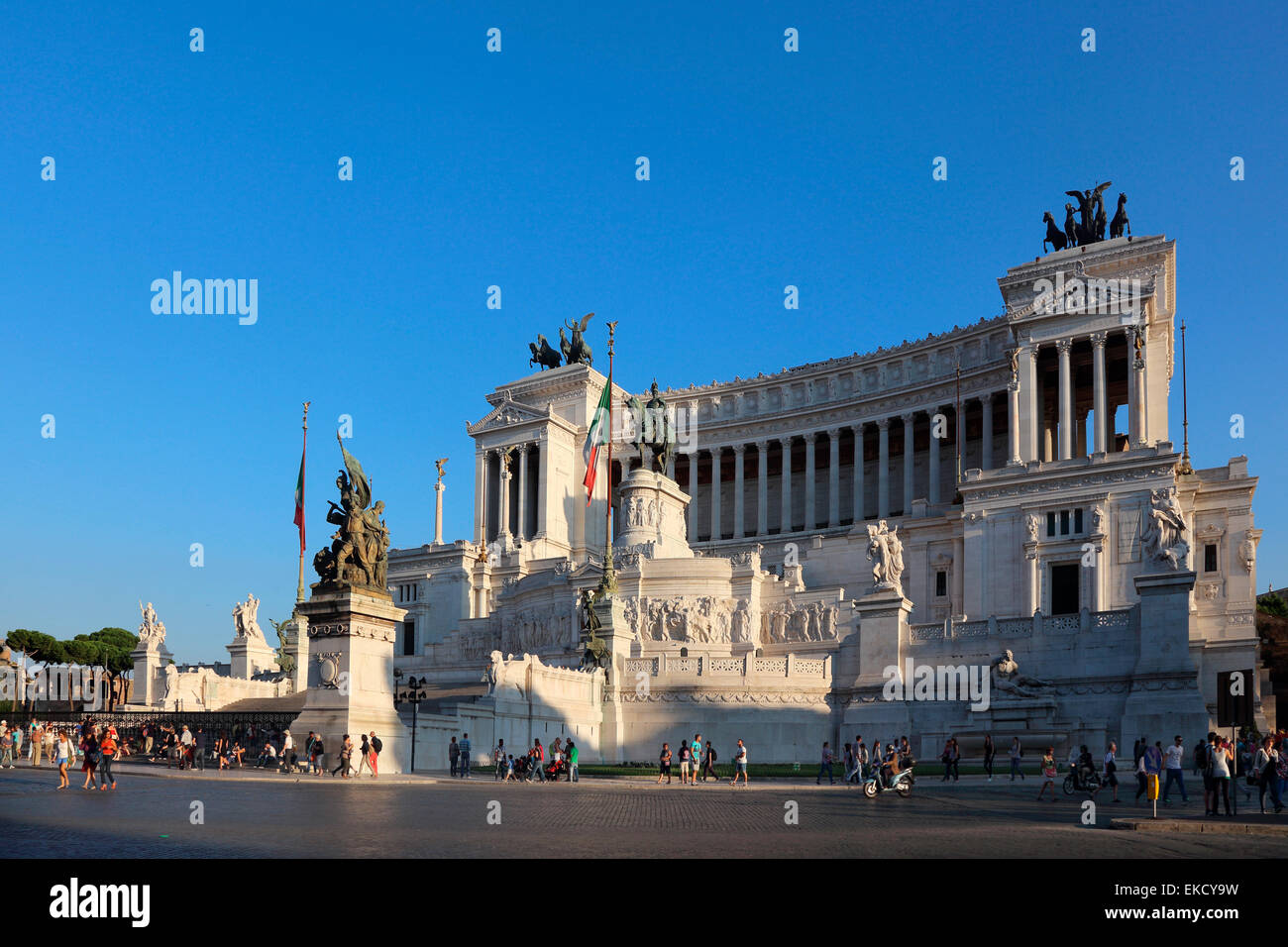 Italie Rome Monumento a Vittorio Emanuele II, Piazza Venezia Banque D'Images